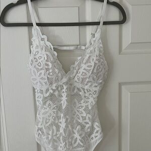 Abercrombie & Fitch White Lace Bodysuit